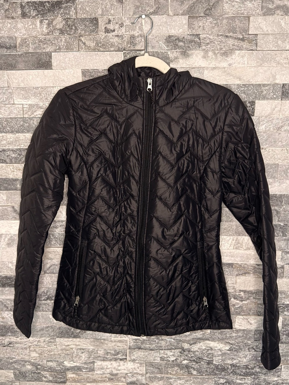Free Country Black Quilted Hooded Puffer Jacket - Women